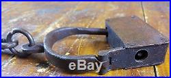 Black Americana Pre CIVIL War Style Woman Or Child Size Iron Handcuffs Turn Key