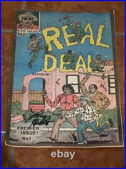 Black Americana, Real Deal Comic Book Signed By Artist/Creator 1st Issue 1989