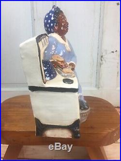 Black Americana Rick Wisecarver COOKSTOVE MAMMY Cookie Jar