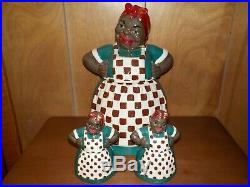 Black Americana S. Corl Pottery Ltd. Ed. Mammy Cookie Jar & Salt & Pepper Shakers