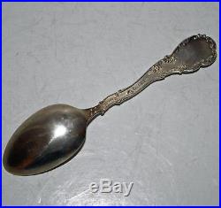 Black Americana Sterling & Enamel Antique Souvenir Spoon Arkansas
