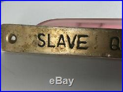 Black Americana Vintage Brass Slave Quarters Sign Collectible