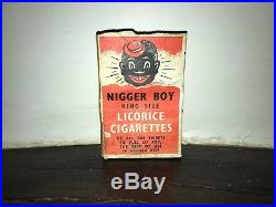 Black Americana Vintage Nigg Lucky Boy Licorice Candy Box