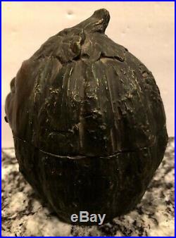 Black Americana Watermelonsmiling Black Mans Facejmterra Cotta Tobacco Jar