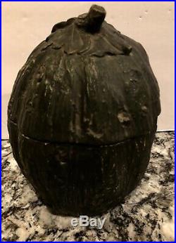 Black Americana Watermelonsmiling Black Mans Facejmterra Cotta Tobacco Jar