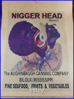 Black Americana Young Boy Store Racist Advertising Calendar Full Year for 1944