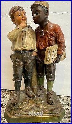 Black Americanajohann Mareschsculpture2 Boys Smokingterra Cottasuper Rare