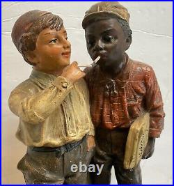 Black Americanajohann Mareschsculpture2 Boys Smokingterra Cottasuper Rare