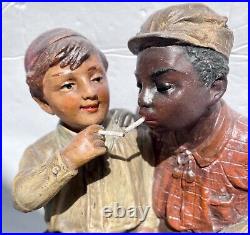 Black Americanajohann Mareschsculpture2 Boys Smokingterra Cottasuper Rare