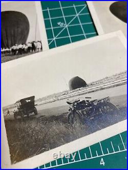 Black Balloon Launch Motorcycle Souvenir Snapshots Early 1900's Antique Photos