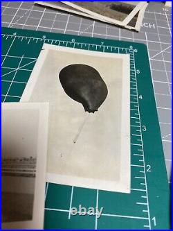 Black Balloon Launch Motorcycle Souvenir Snapshots Early 1900's Antique Photos