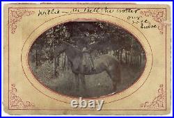 Black Boy On Bell The Trotter Our Race Horse Large African American Tintype