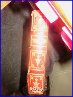 Black Lacquer Embedded MOP Paper Mache Painted Dect'n Double Daguerreotype Case