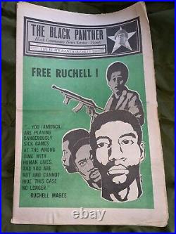 Black Panther Newspaper February, 1970 Free Ruchell Magee VG Vol 6 #2