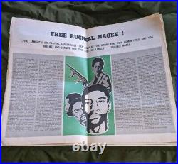 Black Panther Newspaper February, 1970 Free Ruchell Magee VG Vol 6 #2