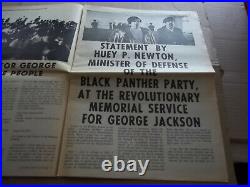 Black Panther Newspaper George Jackson Sept. 4, 1971 VG+