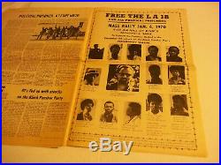 Black Panther Newspaper Huey P Newton, David Hilliard Dec. 27, 1969 VG+