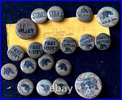 Black Panther Party Detroit Branch Vintage 1972 Pin Back Buttons Lot of 19 Total