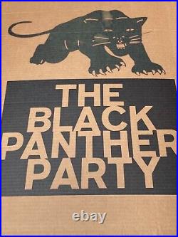 Black Panther Party Framed 31 inch by 26 inch Cardboard/Poster Sign Metal Frame
