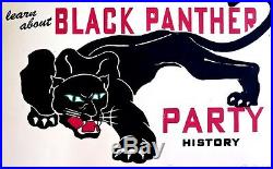 Black Panther Party History Black Liberation Poster Signed New Low Price