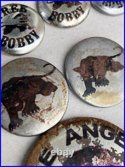 Black Panther Party Lot of 54 Vtg Metal Pin Back Buttons Detroit Branch 1970/80s