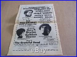 Black Panther party newspaper Huey P. Newton, Grateful Dead (1971) VG+