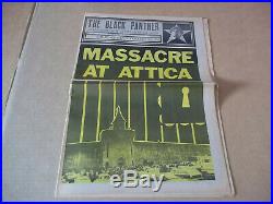 Black Panther party newspaper Massacre At Attica, Angela Davis (1971) VG+