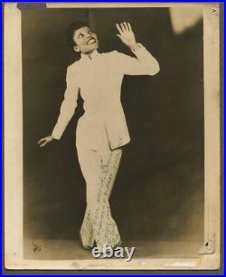 Black Vaudeville 1937 Unidientified Actress Ella Mae DBL WT Theatre Play J6202