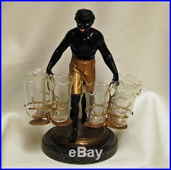 Blackamoor Nubian Figural Statue Man Petite Choses Black Americana Figurine
