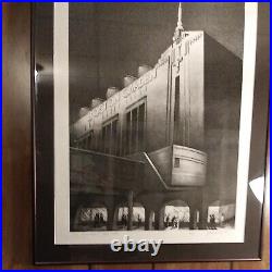 Boston Garden 1928-1998 Authentic Sketch #2/60 By John Hobin, frame is 23x33