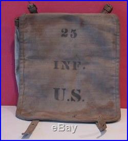 Buffalo Soldier-Indian War Period 1874 Clothing Bag-Marked All-Black 25 Infantry