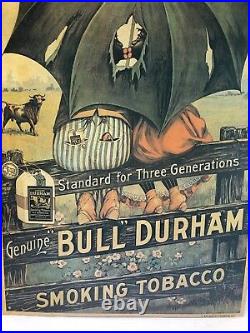 Bull Durham Black Americana Smoking Tobacco My! It Sure Am Sweet Advertising
