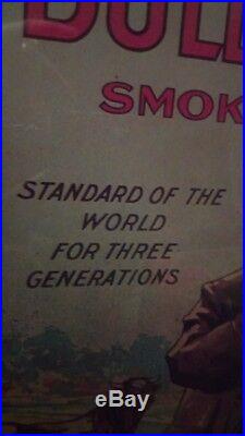 Bull Durham Smoking Tobacco 18 X 26 Adv Poster Sign Black Americana Matted Frame