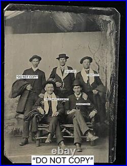 Butch Cassidy & Sundance Kid Gang Tintype Photo. Kid Curry, Kilpatrick, & Carver