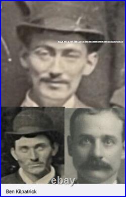 Butch Cassidy & Sundance Kid Gang Tintype Photo. Kid Curry, Kilpatrick, & Carver