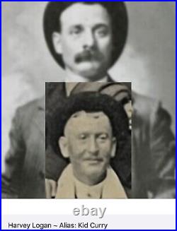 Butch Cassidy & Sundance Kid Gang Tintype Photo. Kid Curry, Kilpatrick, & Carver