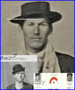 Butch Cassidy & Sundance Kid Gang Tintype Photo. Kid Curry, Kilpatrick, & Carver