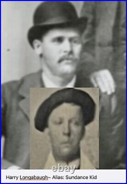 Butch Cassidy & Sundance Kid Gang Tintype Photo. Kid Curry, Kilpatrick, & Carver