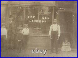 C 1880, Yee Kee Laundry, Tarentum, Pennsylvania, Chinese Laundry, owner in front