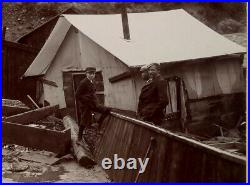 C. 1890 Cabinet Card TWO WELL-DRESSED BLACK BOYS & FRIEND After Johnstown Flood