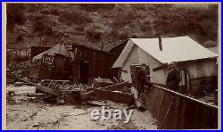 C. 1890 Cabinet Card TWO WELL-DRESSED BLACK BOYS & FRIEND After Johnstown Flood