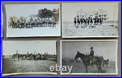 C. 1910's Rppc, Photos. U. S. Cavalry Soldiers On Horses Armed Mexican Revolution