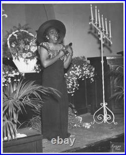 C. 1950s African American Gospel Singer Church Performance Photo Klemann Studio