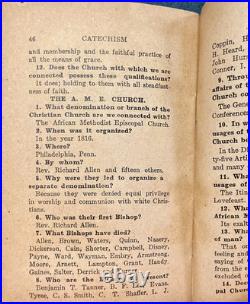 C1884 Antique A. M. E. Church CatechismAfrican American ReligionHistoryBooklet C1884 Antique A. M. E. Church CatechismAfrican American ReligionHistoryBooklet