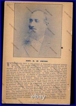 C1895 Watermelon Day Rocky Ford Colorado CO Black Americana African Cabinet Card