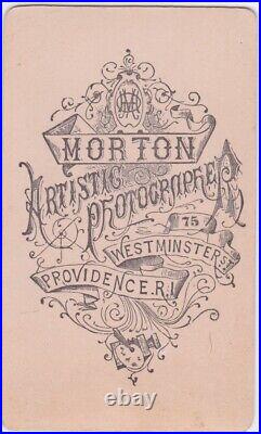 CDV Carte de Visite Charming Young Black Boy by HQ Morton Providence RI 1860s