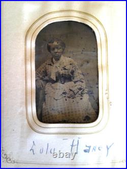 CIVIL WAR ERA 1860's TIN TYPES FREED SLAVES BLACK AMERICANA STUTSMAN
