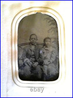 CIVIL WAR ERA 1860's TIN TYPES FREED SLAVES BLACK AMERICANA STUTSMAN