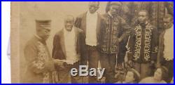 Cabinet Card African American Band Early 1910 HagenbeckWallace Circus