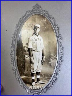 Cabinet Card- Baseball Player-NHS on shirt-Merril Norway Maine Clean Pic